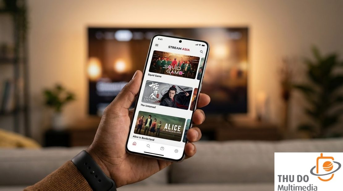 An immersive mobile streaming experience featuring popular Asian dramas and high-quality user interfaces.
