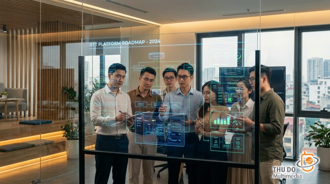 Đội ngũ kỹ sư và lãnh đạo truyền hình phân tích lộ trình triển khai OTT